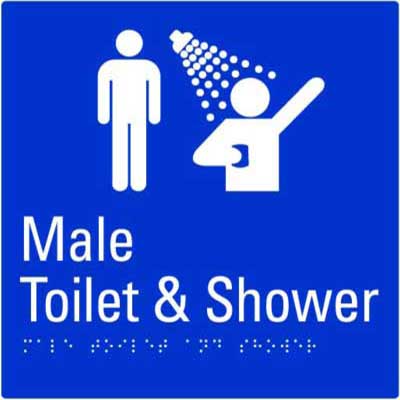 Male Toilet and Shower